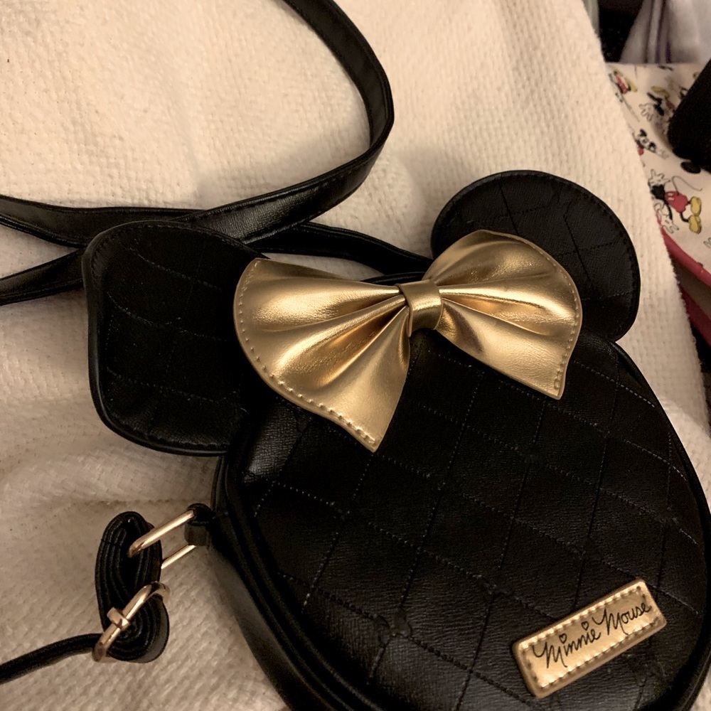 Black and gold Mickey handbag